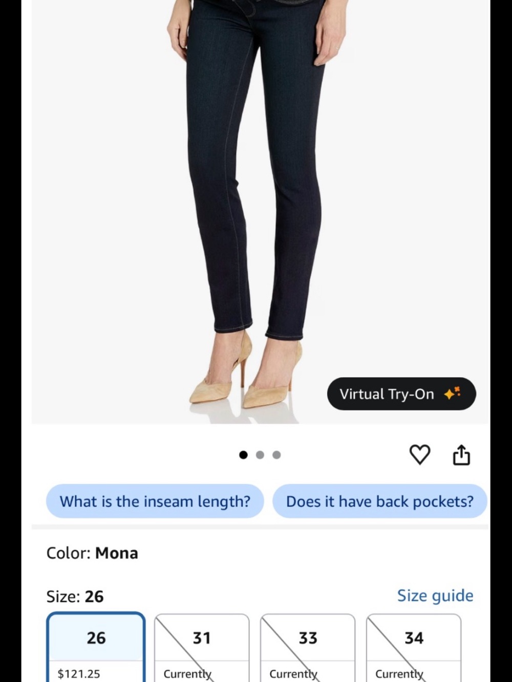 PAIGE Skinny Jeans in Dark Indigo Mona